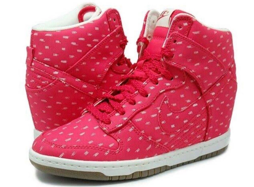 Nike Dunk Sky High BhM red dot Sneakers Womens 543258-004 Size US 10/42